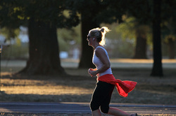 Woman Exercising